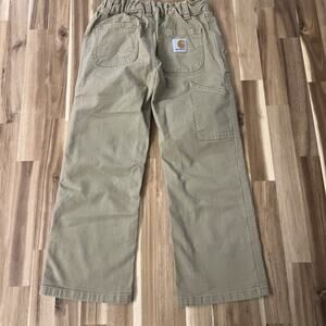 Carhartt Boys dungaree Carpenter pants, Size 5 adjustable waist EUC